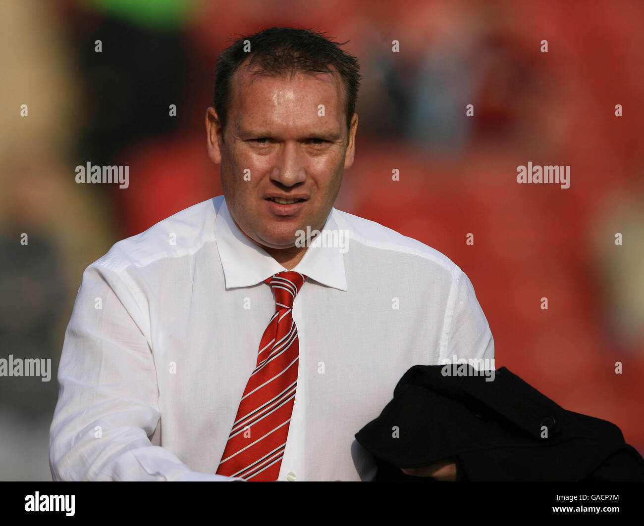 Barnsley`s Manager Simon Davey during the CocaCola Football League